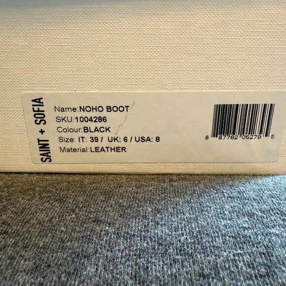 Saint + Sofia - Noho Boot - Black size 8 - Picture 16 of 16